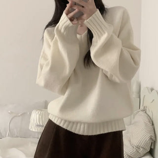 v-neck knit sweater