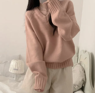 v-neck knit sweater