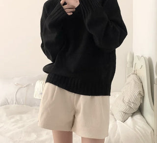 v-neck knit sweater
