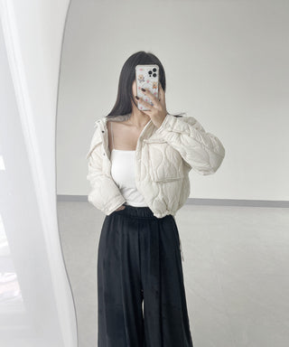 diamond quilted jacket