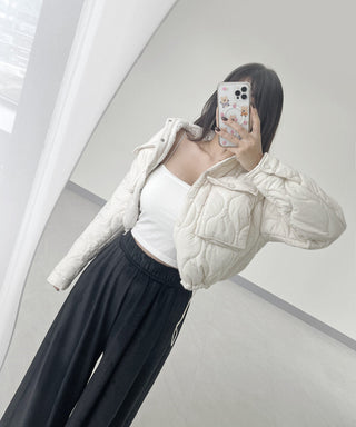 diamond quilted jacket