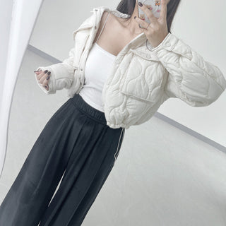 diamond quilted jacket