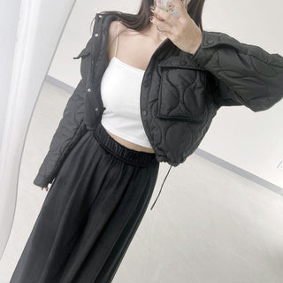 diamond quilted jacket