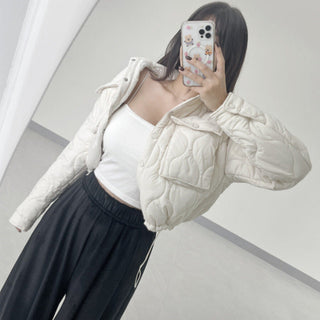 diamond quilted jacket