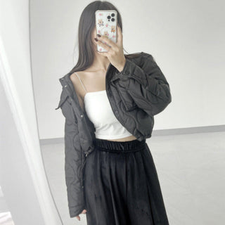 diamond quilted jacket