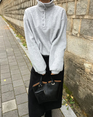 collar fleece coat