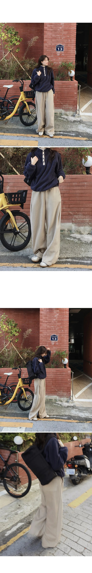 patchwork fleece coat