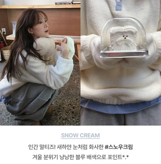 patchwork fleece coat