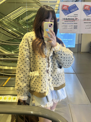 floral cotton coat