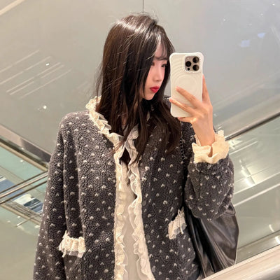floral cotton coat