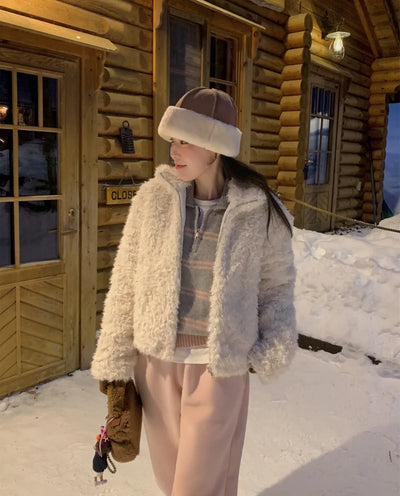 fur cotton coat