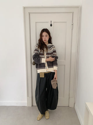 fairisland hood cardigan