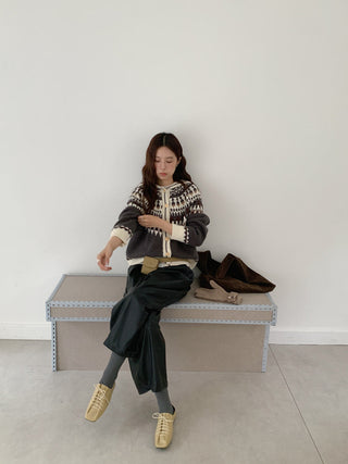 fairisland hood cardigan