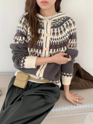 fairisland hood cardigan