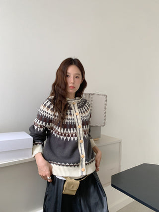 fairisland hood cardigan