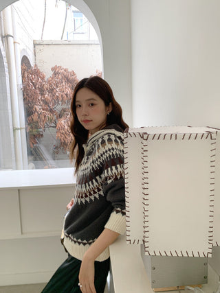 fairisland hood cardigan