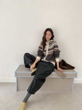 fairisland hood cardigan