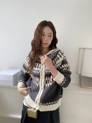 fairisland hood cardigan