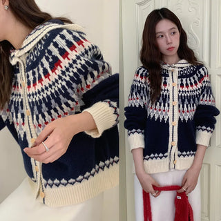 fairisland hood cardigan