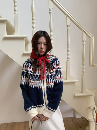 fairisland hood cardigan