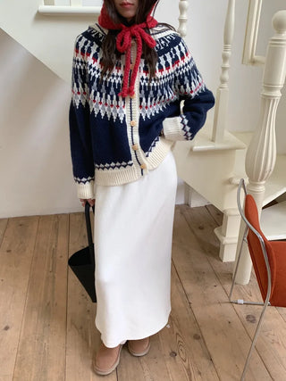 fairisland hood cardigan