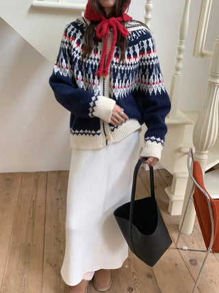 fairisland hood cardigan