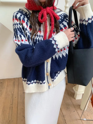 fairisland hood cardigan