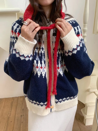 fairisland hood cardigan