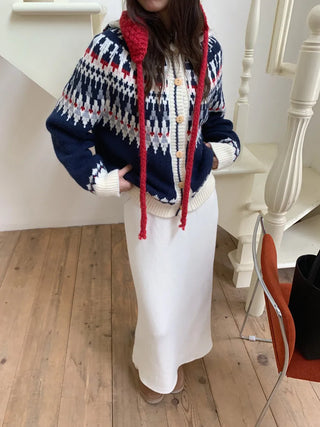 fairisland hood cardigan