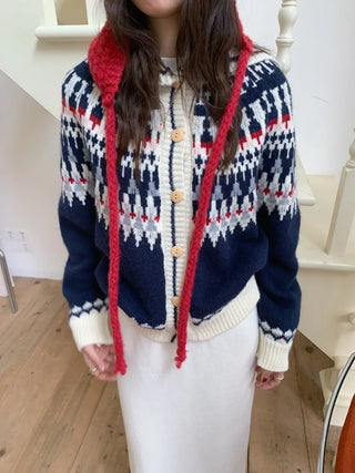 fairisland hood cardigan