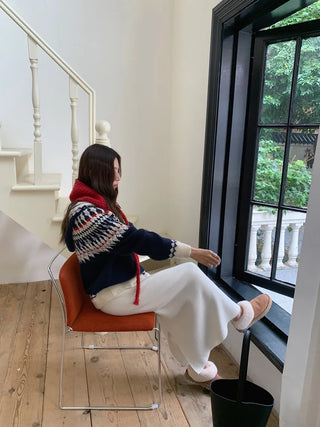 fairisland hood cardigan