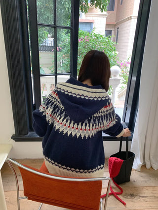 fairisland hood cardigan