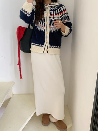 fairisland hood cardigan