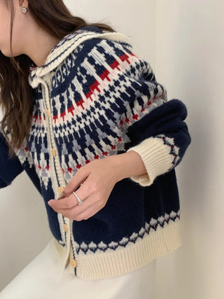 fairisland hood cardigan