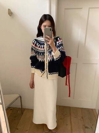 fairisland hood cardigan