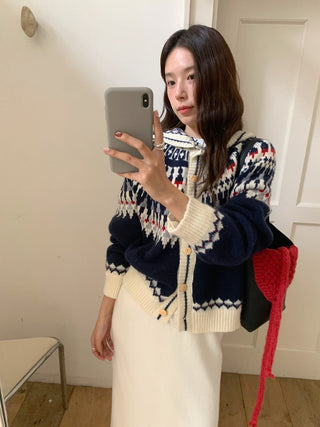 fairisland hood cardigan