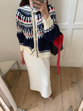 fairisland hood cardigan