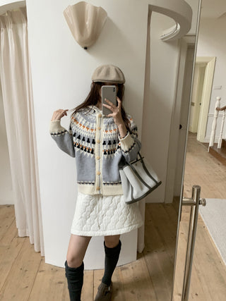 fairisland hood cardigan