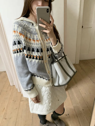 fairisland hood cardigan