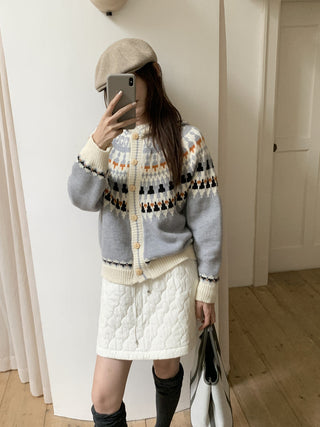 fairisland hood cardigan