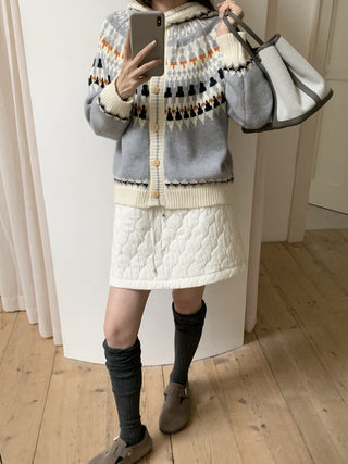 fairisland hood cardigan