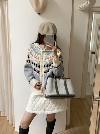 fairisland hood cardigan