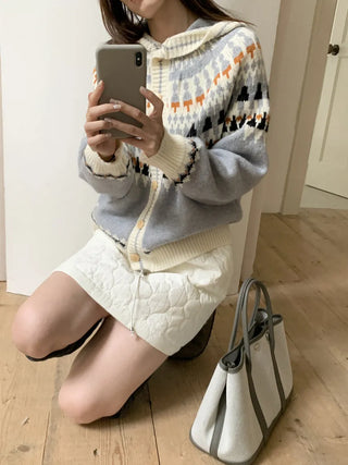 fairisland hood cardigan