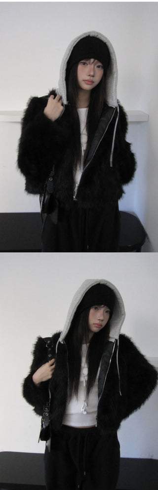 detachable fur jacket