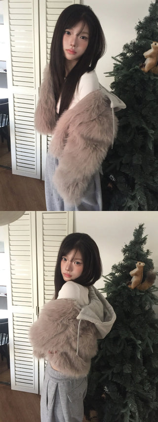 detachable fur jacket