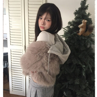 detachable fur jacket