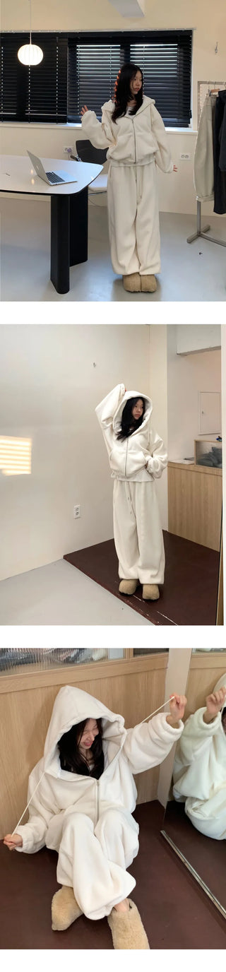plush fleece suit
