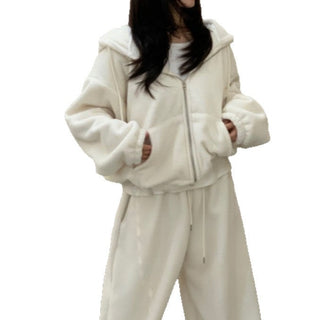 plush fleece suit