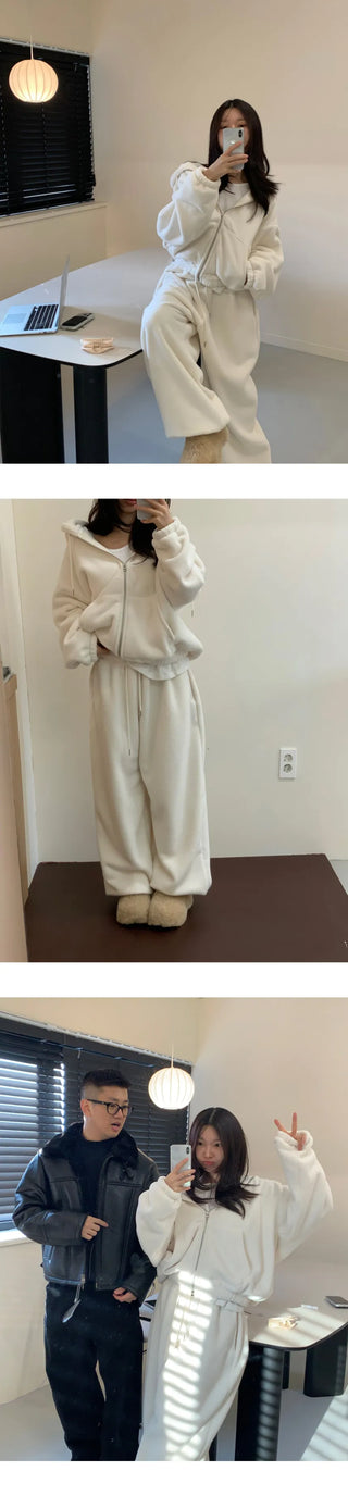 plush fleece suit