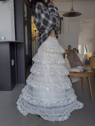 lace cake skirt